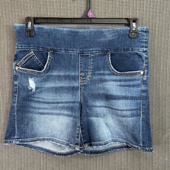 Rock & Republic Fever Womens Denim Jeans Shorts Size 12M With Distressed Details - Picture 1 of 11